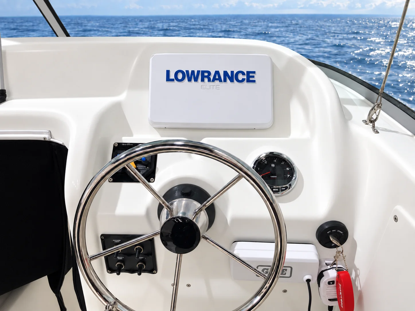 Enterprise 490 — helm and controls