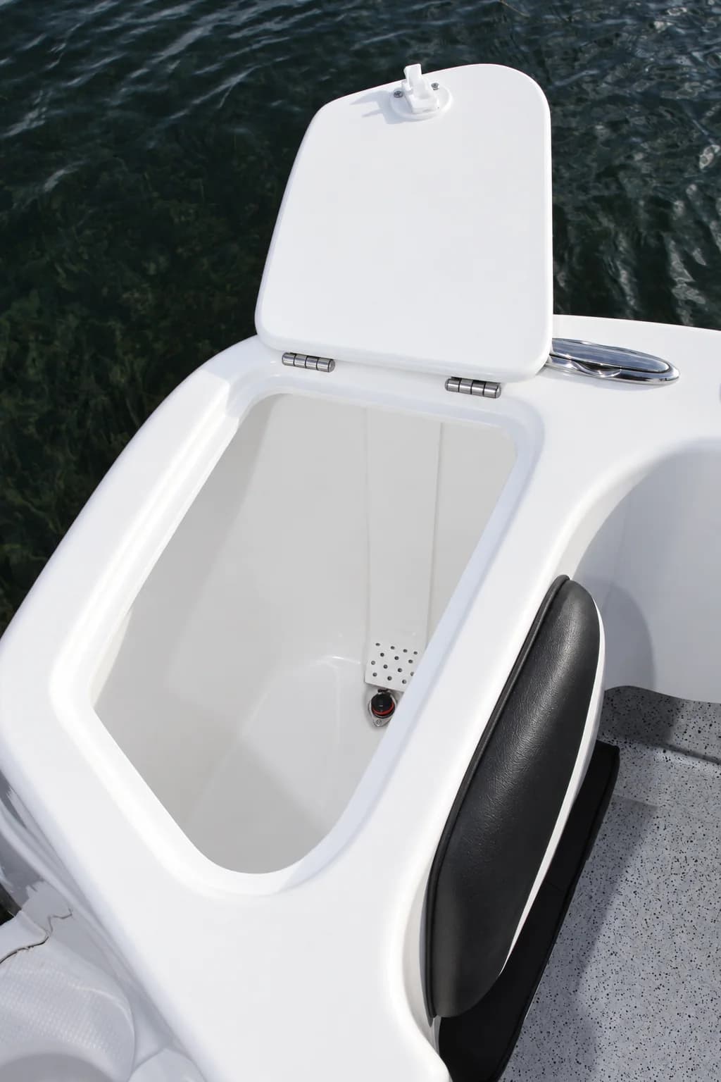 Explorer 490 — storage hatch